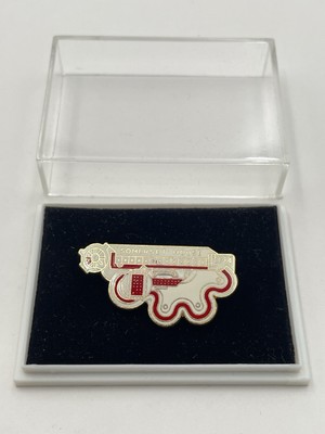 Vintage 1984 Enamel Brooch Royal Academy of Arts Eduardo Paolozzi Somerset House