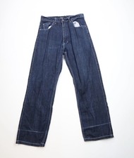 Vintage 90s Y2K Streetwear Mens 32x32 Faded Baggy Loose Wide Leg Denim Jeans