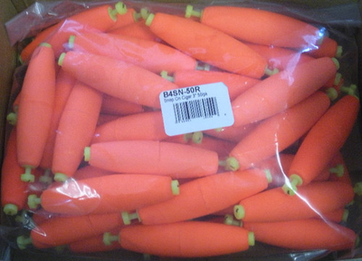 #ad Betts B4SN 50R 3quot; Unweighted Snapon Foam Fluorescent Float Red Bag of 50 $43.75