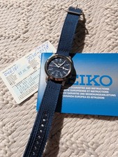 Seiko 5 SNK807 blau 37 mm Saphirglas Fieldwat...