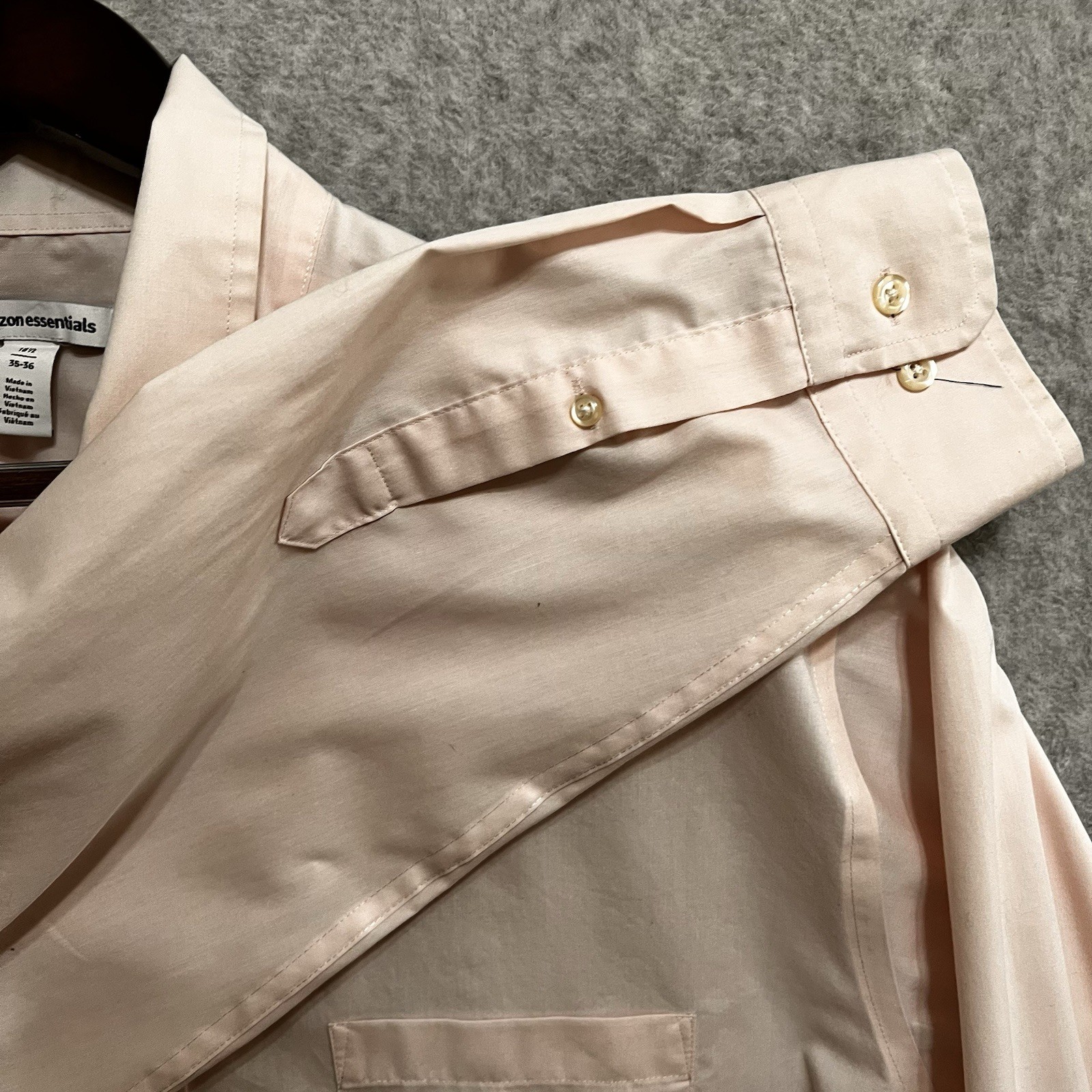 Amazon Essentials Mens Button Down Shirt 2XL 18.5… - image 5