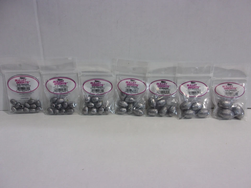 BULLET WEIGHTS Egg Sinkers choose your size NIP