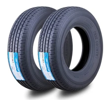 2 ST 225/75R15 Free Country Trailer Tires 225 75 15 Radial 10PR w/Scuff Guard
