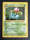 Ivysaur 30/102 Uncommon Base Set Shadowless Pokemon 1st Edition LP