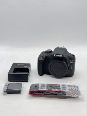 Canon EOS 2000D 24MP DSLR Camera Body Black - Mint