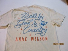 ANNE WILSON MADE BY GOD AND COUNTRY REBEL TOUR 2024 COMFORT COLORS T-SHIRT MED
