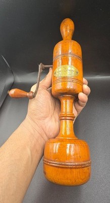 RARE 1920s Japan Hand-Crank Massager Taisho Wooden Vibrator