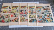 Lot of 5 Superman Clipped Comic Strips 1981 (Joker & Batman)