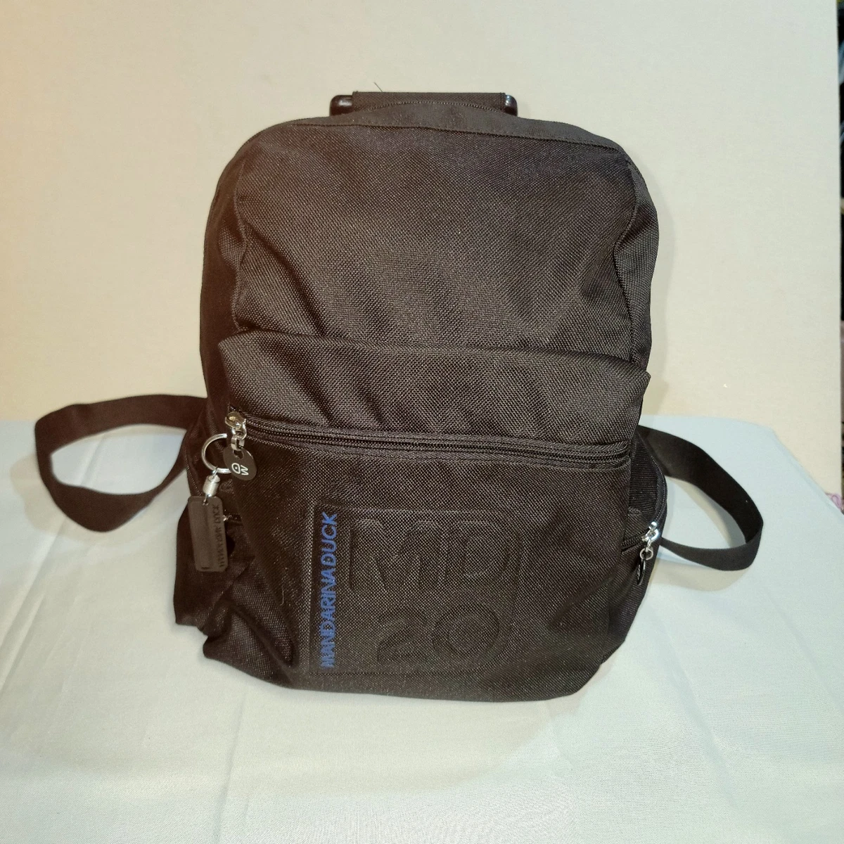 Mandarina Duck Red Nylon Hunter Utility Backpack 15\