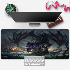 40 90cmExtra-Large Gaming Mouse Pad with Dragon Design, Non-Slip Rubber Base, Th