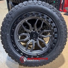 20x9 Arena A109 Hustle Gray Wheels 32 Rt Tires 6x5.5 22 Toyota Tundra