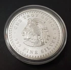 1 oz. Golden State Mint Silver Round Aztec Calendar .999 Fine In Capsule