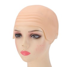 2 Pcs Latex Bald Head Wig Cap Makeup Latex Bald Cap For Kids Teens Adults C NQSA
