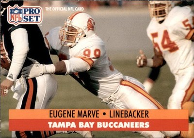 1991 NFL Pro Set Eugene Marve #312 (6025)