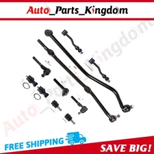 For Jeep Comanche & Cherokee 11Pcs Front Ball Joints Tie Rods Drag Link Assembly