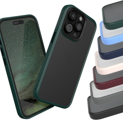 EAZY CASE für Apple iPhone 14 Pro Bumper Slim Cover Matt Hülle Rand Schutz TPU