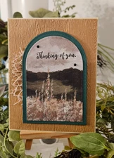STAMPIN UP CARD KIT - THINKING OF YOU Makes 4- Set  #25.463