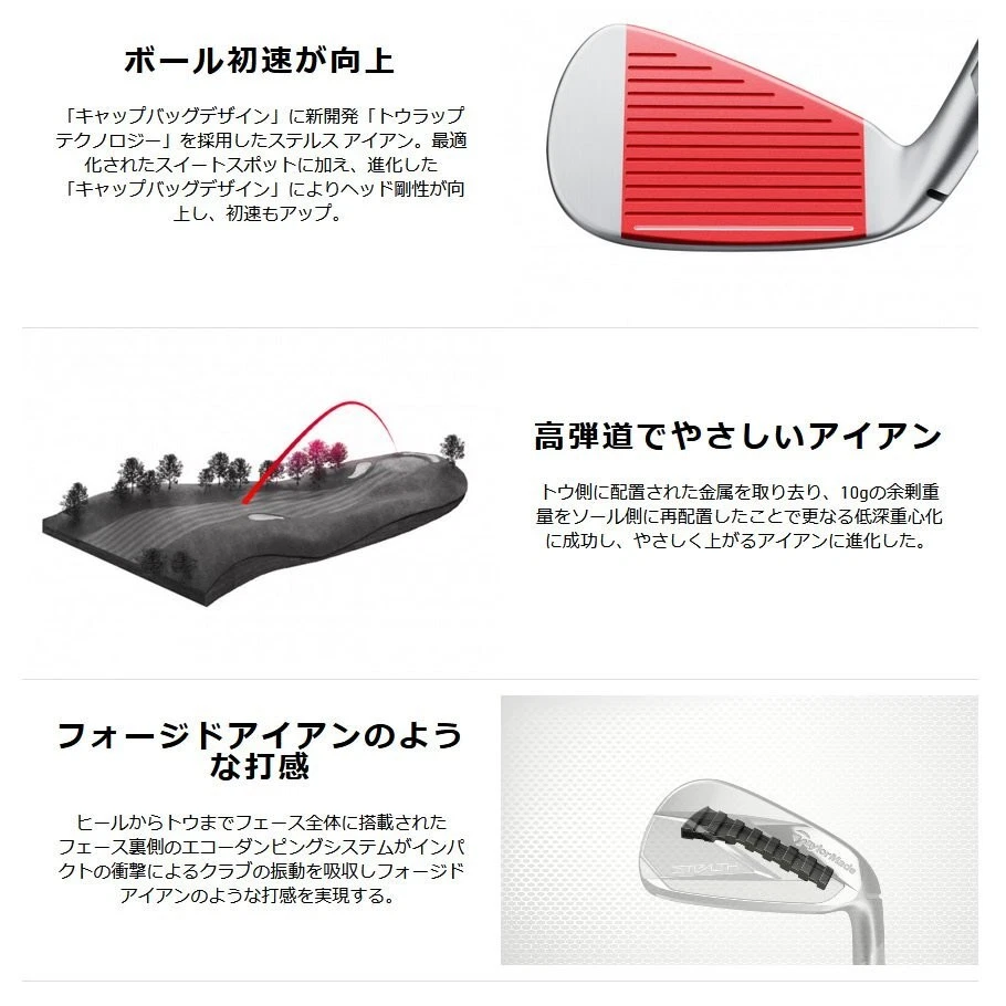 Taylormade STEALTH Iron 6 PW Set of 5 Carbon TENSEI RED TM60 ( 22) (R) Tensei - Image 4 of 4