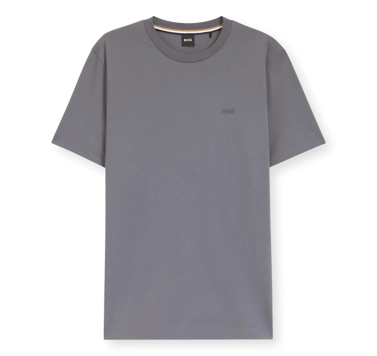 BOSS - Polo in misto cotone con lavorazione a nido d'ape - Grigio chiaro