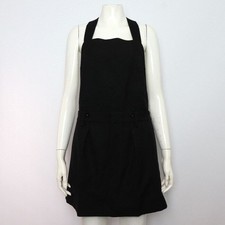 Prada Black Cotton Gabardine Sleeveless Women's Dress aa62609 154877596 [P]