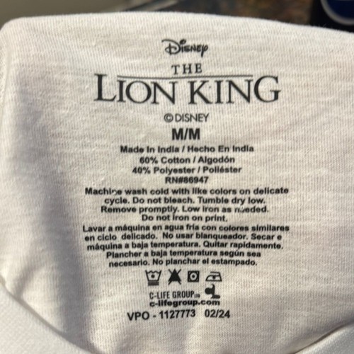 Unisex Short Sleeve Disney The Lion King Hakuna Matata T-Shirt M NEW NWT - Picture 3 of 5