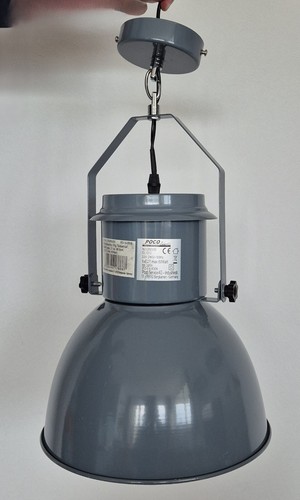 Industrieleuchte einflammig grau - Bild 2 von 6