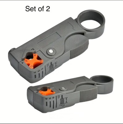 2 Rotierende Koaxial Koaxial Kabel Schneider Abisolierer Werkzeug für RG58RG6RG59 Blei Isolierung