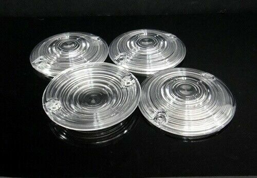 Eagle Lights 3 1/4" LED Front Rear Turn Signals Clear Lenses for Harley Heritage - Picture 6 of 11