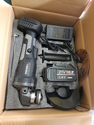 125MM Winkelschleifer Akku Trennschleifer Schleifmaschine Flex mit 21V 1*Akku