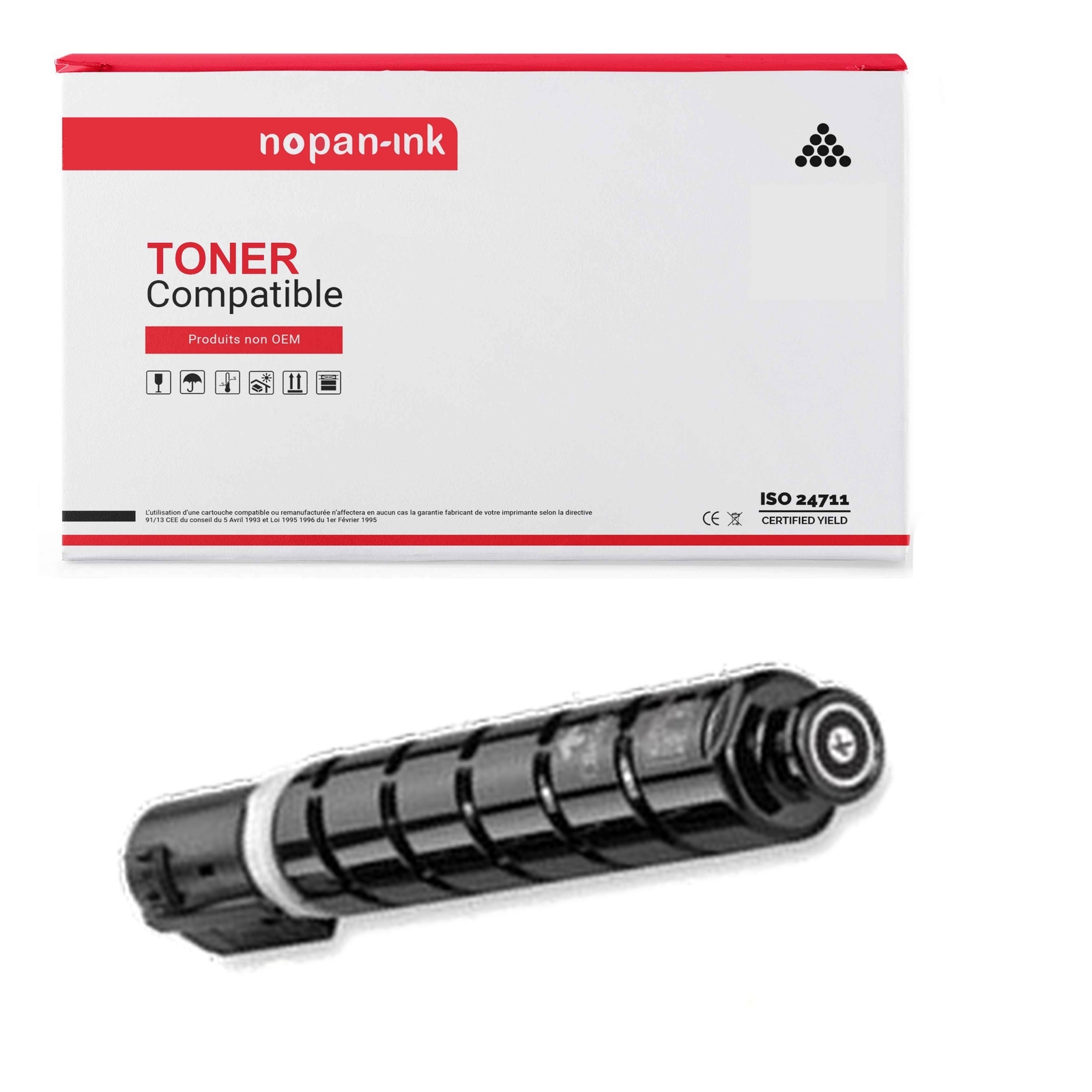 Toner noir 039H compatible Canon 0288C001 haute densité pour texte net
