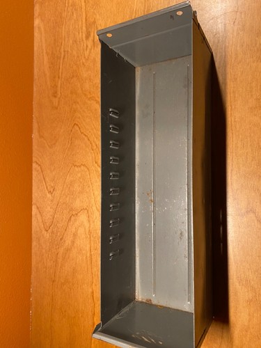 Vintage "EQUIPTO" Metal Parts Bin/ Storage Drawers, 17" x 5.5" x 4.5" USA (4-pc) - Picture 7 of 8