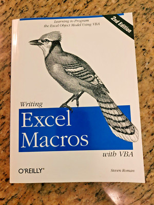 Writing Excel Macros with VBA, 2nd Edition - Paperback By Steven Roman - GOOD