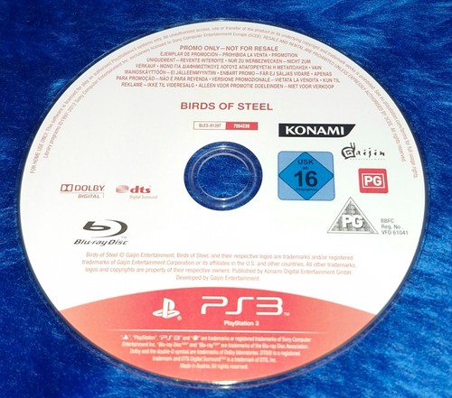 Birds of Steel SONY PS3 Playstation 3 ***RARA PROMO*** Sparatutto Konami - Foto 4 di 4