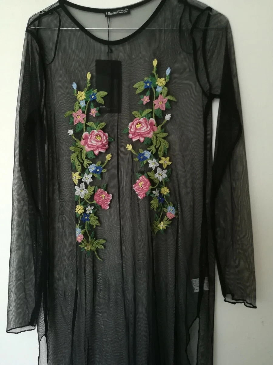 Floral embroidered cheap overlay dress