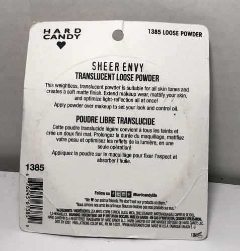 Hard Candy Sheer Envy Translucent Loose Powder Shine Free Matte Finish New - Picture 3 of 3