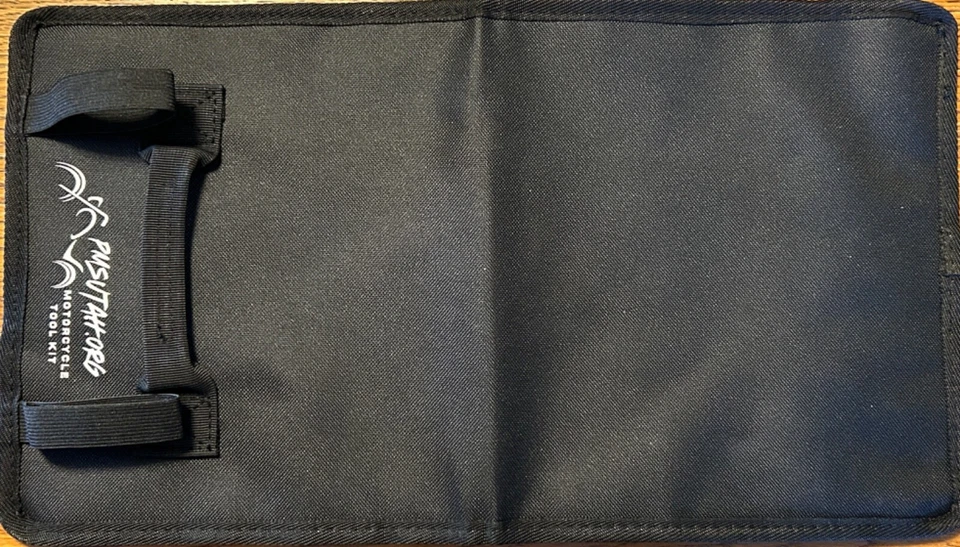 Roll Up Motorcycle Tool Kit Bag Pouch Pockets Heavy Duty Metric Wrench Set Tools - Image 4 of 4