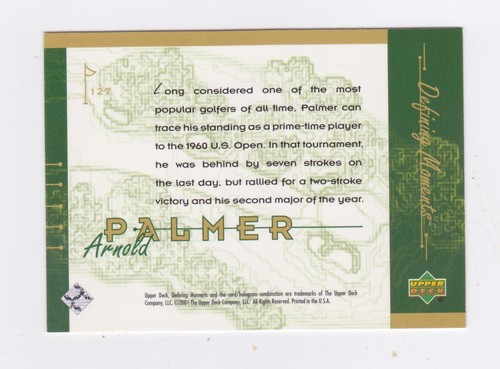 2001 Upper Deck Golf - Finish your set - #1 to #200 + inserts - Picture 255 of 491