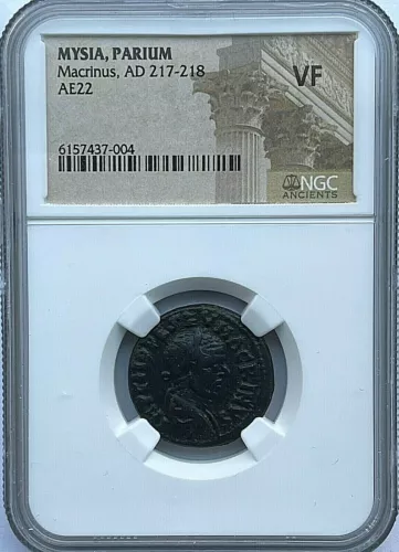 MYSIA, PARIUM AE22 - MACRINUS (GENIUS) - NGC VF - FREE SHIPPING!