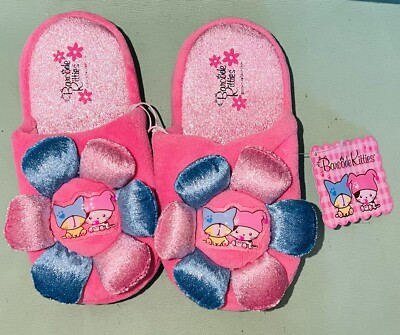 New Barcode Kitties Pink Slippers, House Shoes, Footwear, Scuff, Girls Sz L 2-3