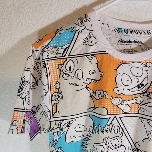 Rugrats Nickelodeon T-Shirt Mens Small All Over Print, Lots Of Characters 2022 - Picture 4 of 11