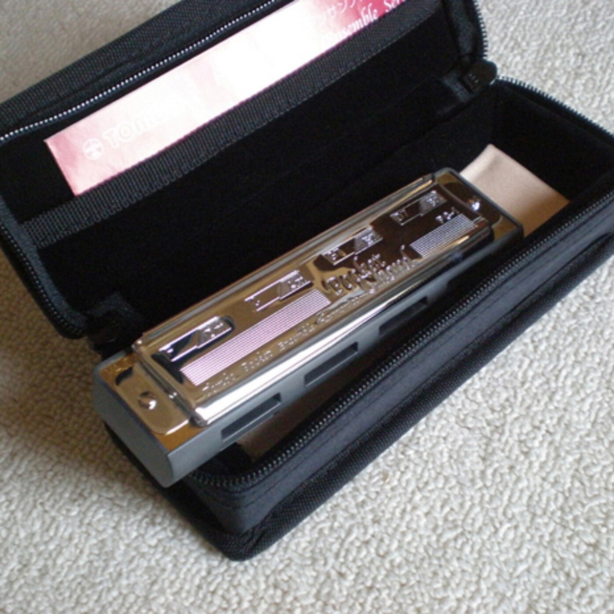 TOMBO Pocket Chord PC-1 ケース付き Tombo Pocket Chord Harmonica 8 Chord Ensemble made in Japan