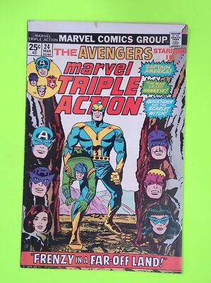 Marvel Triple Action #24 Vol. 1 1975 Marvel Comics Low Grade Comic Book L87-171