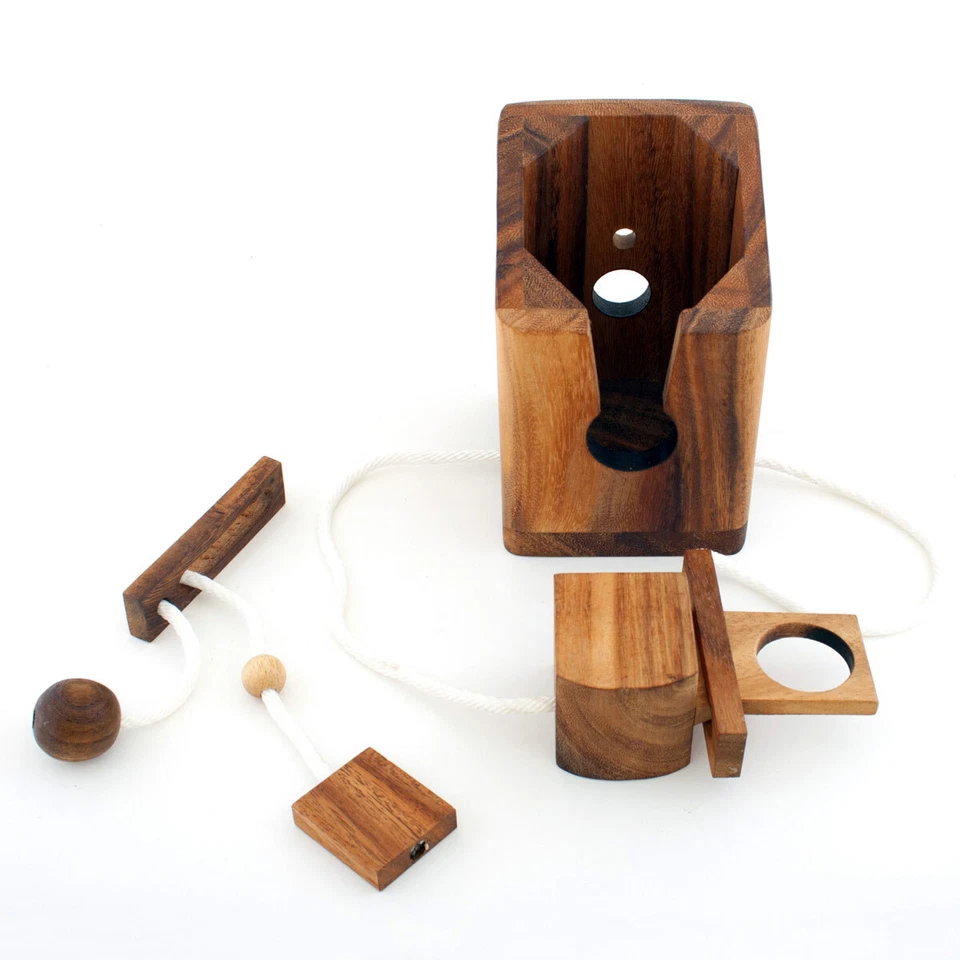 Flaschenpuzzle aus Holz Weingeschenk Dont break the Bottle für Puzzle Holzpuzzle - Bild 2 von 4