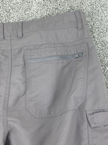 Cabelas Mens 38x32 Pants Convertible Hiking Classic Fit Nylon Gray Cargo Zip Off - 第 16/19 張圖片