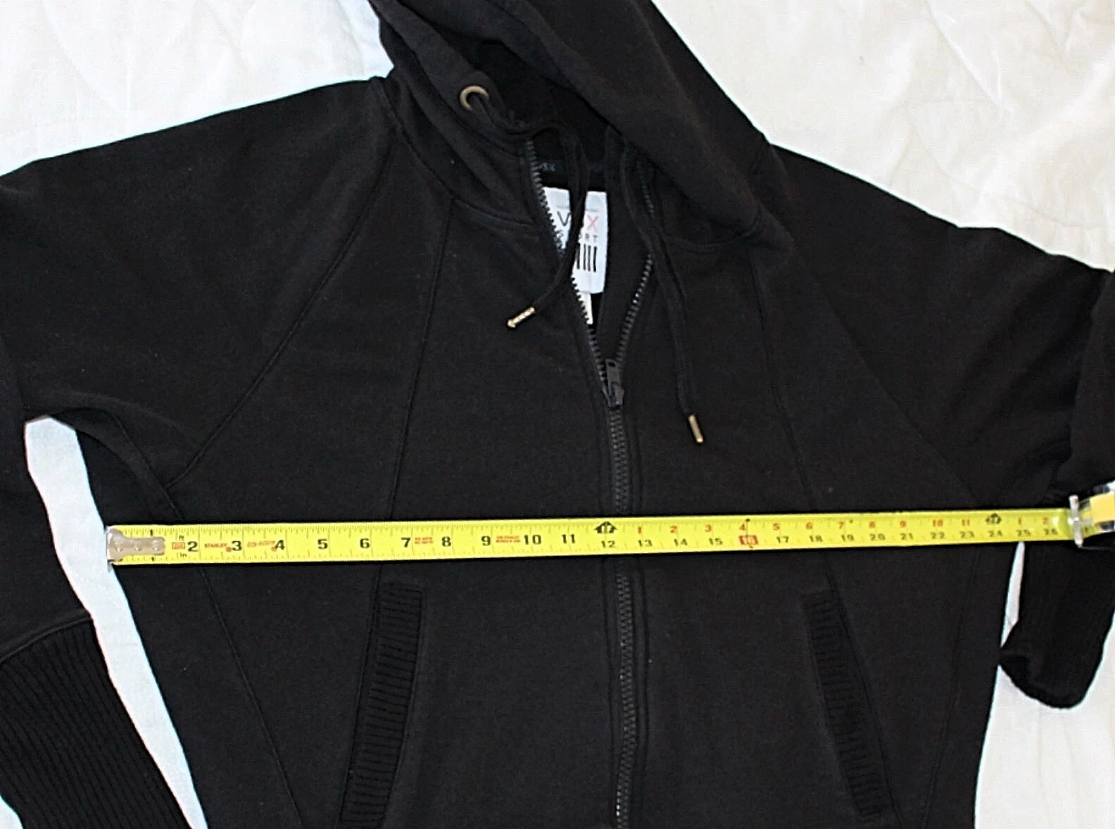 UNDERCOVER Victoria Secret VSX Sport Felpa con cappuccio e zip intera a forma di bozzolo con costine Large