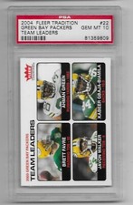 2004 Brett Favre PSA 10 FLEER TRADITION TEAM LEADERS Green Bay Packers 