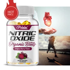 Nitric Oxide Supplement - Organic Beet Root, Heart Health & Circulation Support