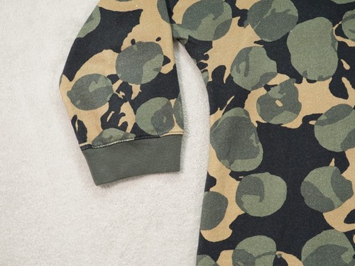 MSGM Womens L Green Sweatshirt Crew Neck 3/4 Sleeve Pullover - Picture 5 of 11