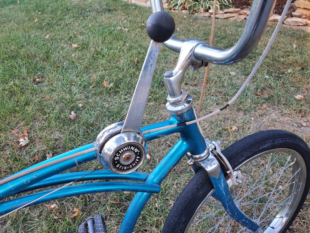 Schwinn Sting-ray 1967 Stik Shift Blue Untouched Muscle Bike