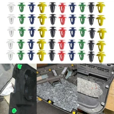 50X Auto Door Panel Clips Fixing Fastener 9mm Hole Car Interior Door Trim Panel